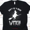 Dont Be A Basic Witch T Shirt Halloween Pumpkin Spooky Cute Vintage Fashion Unisex Homme Designer Clothes Versatile