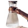 Gnas Chinese Style Heat-Resistant Glass Water and Tea Cup Set with Cold Water Kettle for Guests