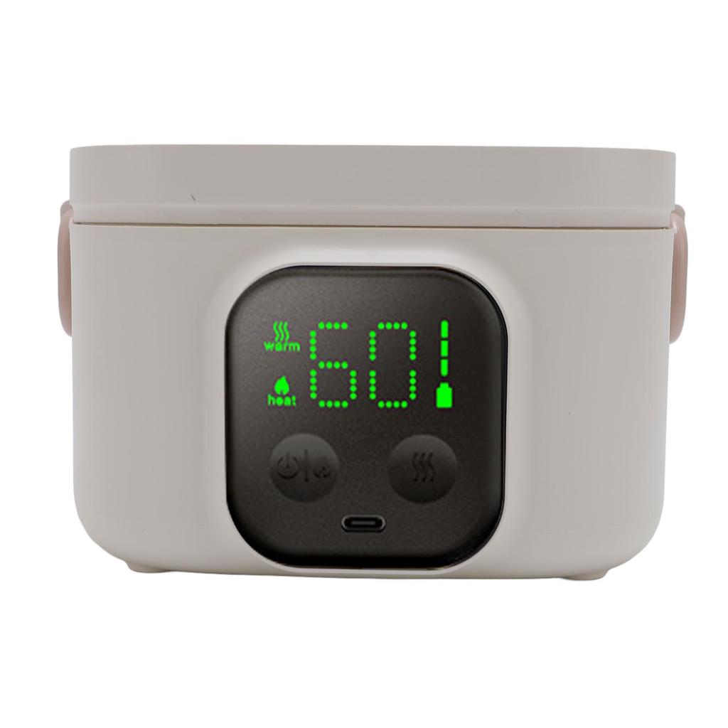 500ML Electric Food Ht Bowl, Fast Hting, Insulated Stainless Steel Electric Lunch Box, Portable Food Grade Container at