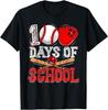 100 Days Of School Baseball 100th Day Student Kids Boys T Shirt Men Women Kid