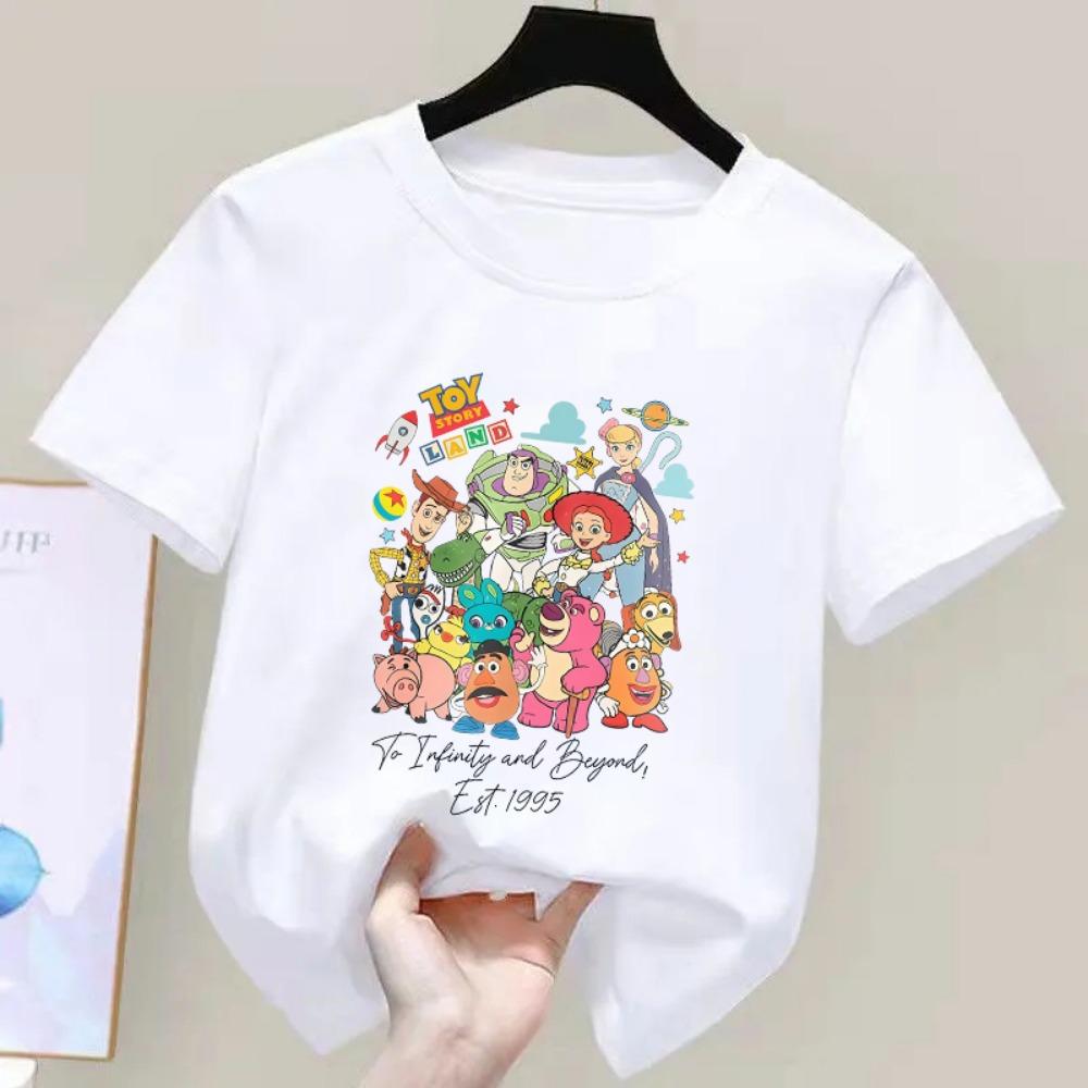 Toy Story Printed T-shirt Boys and Girls Printed Children's T-shirt Cartoon Tops