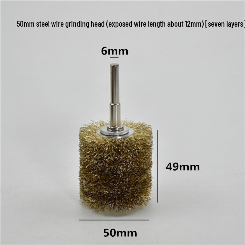 Electric Steel Wire Brush with Handle - Rust Removal, Polishing, and Cleaning.