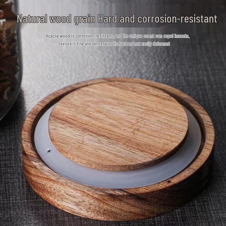 High-End Glass Storage Jar for Dried Tangerine Peel - Sealed Medicinal Material Display Container
