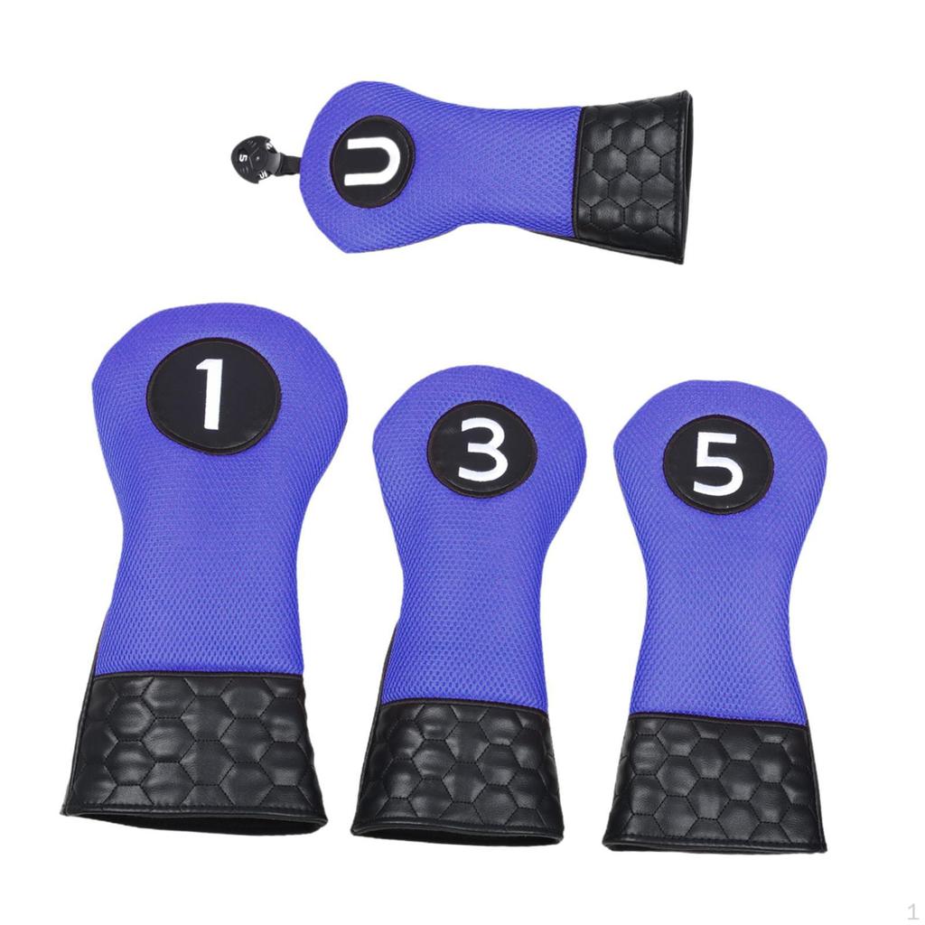 4 st golfklubbhuvudskydd, skydd för golfare, utrustning, huvudskydd, skyddshylsor