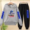 Kids 3-12Yrs Autumn Hoodie Anime Products Clothing Sports Pullover Sweatshirt+Pants Two-Piece Set Boys Girls Toddler Leisure Set