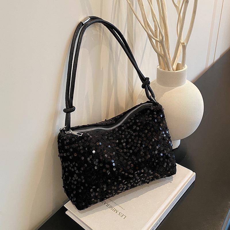 Sequins Fashion Trend Portable Shoulder Bag New Niche Versatile Casual Underarm Bag