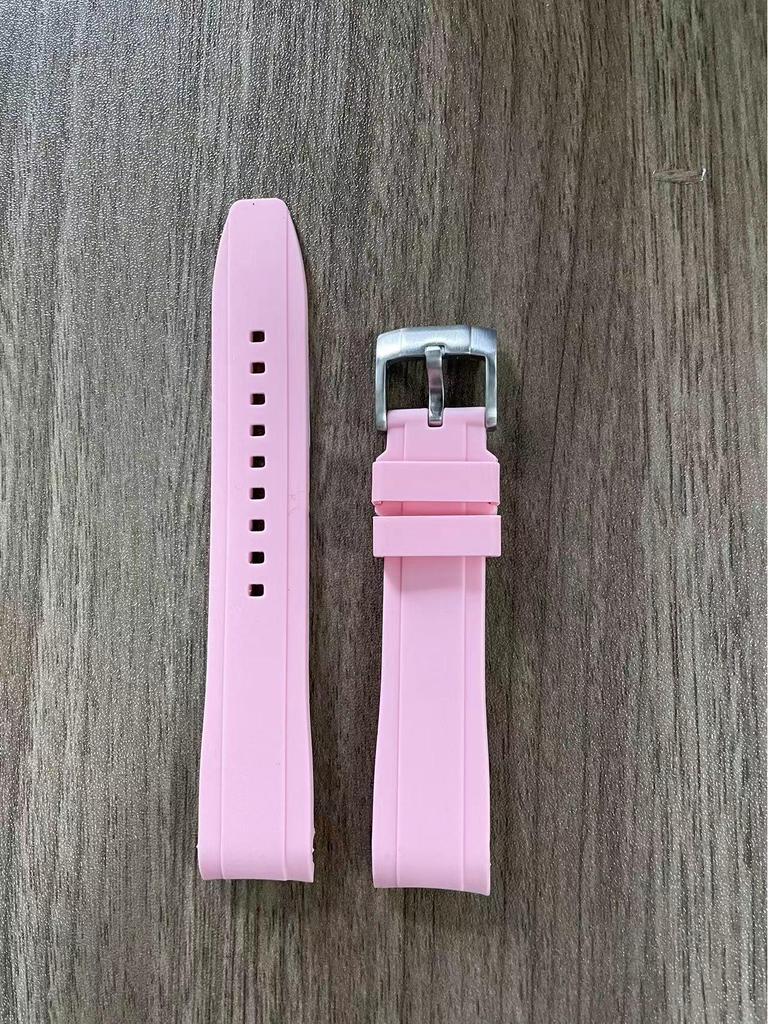 Curved Silicone Strap for Omega X Swatch Moonwatch, 20/22mm