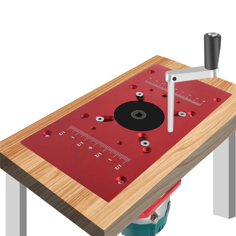 A96I-Router Lift With Fixed Base-Router Insert Plate-Woodworking Universal Router Lift Base For 65Mm Dia Router Motor