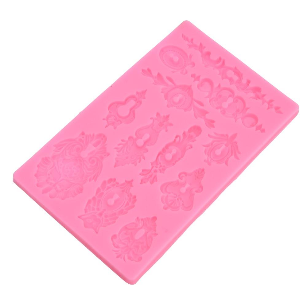 Relief 3D 3D Muffin Molds Pink Decorative Mold Reusable Ornament Mold  Cake Decoration