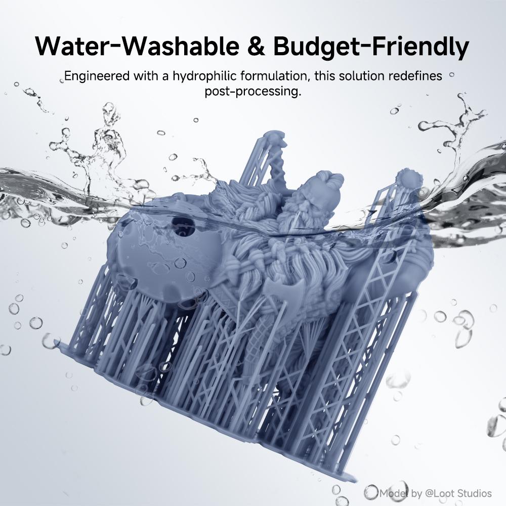 Impresoras 3D de Resina Lavables con Agua Anycubic Resina Lavable con Agua 365-405nm para LCD DLP Photon M3 Plus Max 7K mono 6K Impresión