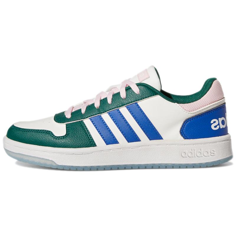 

Adidas Hoops 2.0 White Green Women s Sneakers GW3368 36⅔