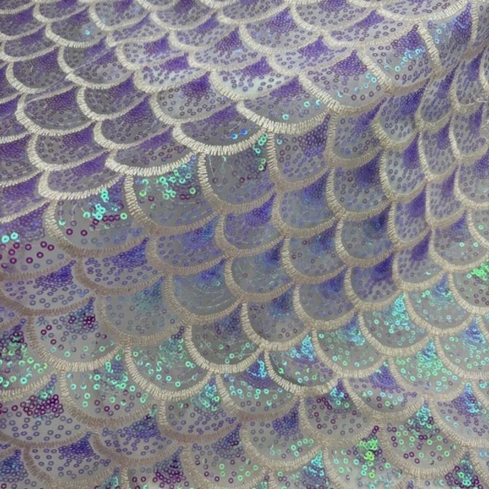 Laser Embroidery Mesh Gauze Sequin Mesh Lace Fabric  Performance Clothing Fabric