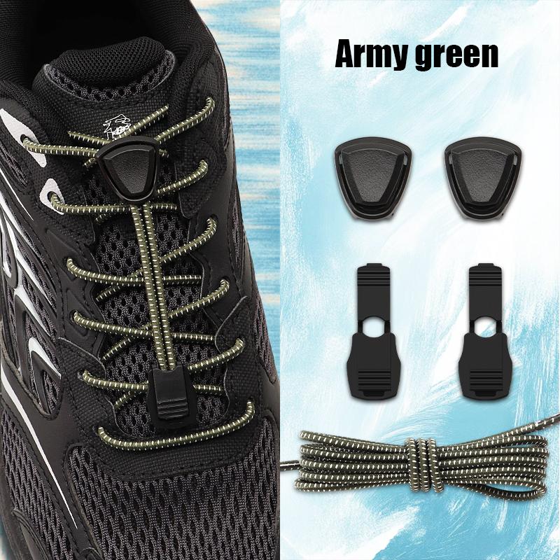 Elastische No-Tie Schnellverschluss-Schnürsenkel Automatisch für Wandern Laufen Sneaker - Ersatzzubehör für Outdoor-Schuhe