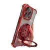Suitable for IPhone16promax Phone Case with Four Corners Electroplated Glitter 15, Gyroscope Wealth Magnetic Attraction Stand for Apple 14