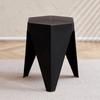 Nordic Creative Non-slip Plastic Stool - Thickened, Stackable, Square Gel Design for Home Use