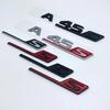 3d ABS red and black S logo A35S A45S letter badge sticker is suitable for Mercedes-Benz A45S AMG W176 W177 automotive supplies.