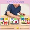 Holzperlen-Sortierspiel für Kinder Feinmotorik und Eltern-Kind-Interaktion