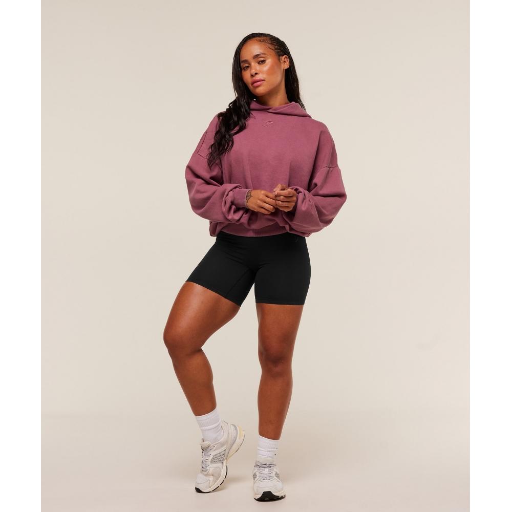 Gymshark Power Washed Oversized Hoodie Reset Pink Acid Wash Small Ball B4c5f Kc8n