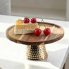 Creative Wooden Fruit Plates Decorative Tray Cake Stand Sweet Plate Treat Dish Desserts Table Accessories Kitchen Utensils Bar T