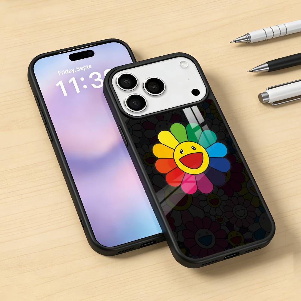 Vibrant Pop Trend M-MurakamiS Art Phone Case For iPhone 17,16,15,14,13,12,Pro,Max For Magsafe Magnetic Wireless Charging