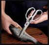 Multifunctional Kitchen Scissors: Stainless Steel for Barbecue, Fish, and Chicken Bones