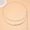 Fashion Pearl Waist Chain Female Body Chain Belly Chain Aesthetic Body Jewelry Party Waist Decors Wedding Chain Belt  White