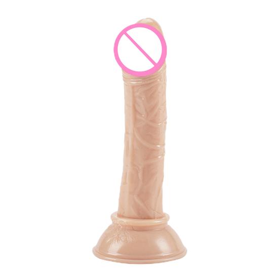 Falešný přísavka Phallus Multicolor Faux Crystal Clear Mini Manual Simulated Adult Products Bottom Sucker Female G-Spot Masturbator Dildo