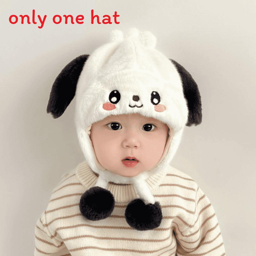 Baby Winter Ear Protection Hat Cartoon Bunny Knit Beanie For 43 Years Old