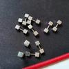2Pcs Geometric Double-sided Square Stud Earrings For Women/Men Stainless Steel Screw Fine Ear Pin Small Ear Bone Stud Jewelry
