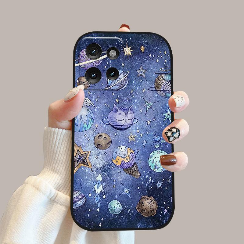 Fashion Painted Coque Case For Moto Edge 50 Soft Silicone TPU Phone Cover For Motorola S50 Edge50 Neo 5G Shockproof Protector