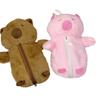 1Pc Cartoon Animal Pen Bag Multifunction Plush Capybara Pencil Case Pen Storage Bag Large Capacity Stationery Pouch