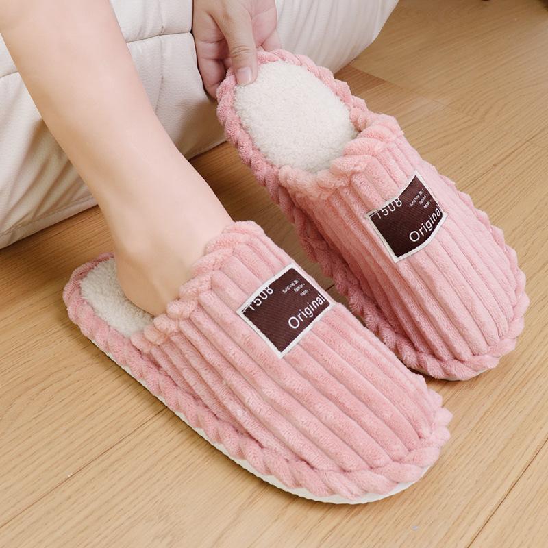 Winterhausschuhe für Damen Indoor Rutschfest Warm Flauschig Hausschuhe Zuhause Bequem Bodenhausschuhe