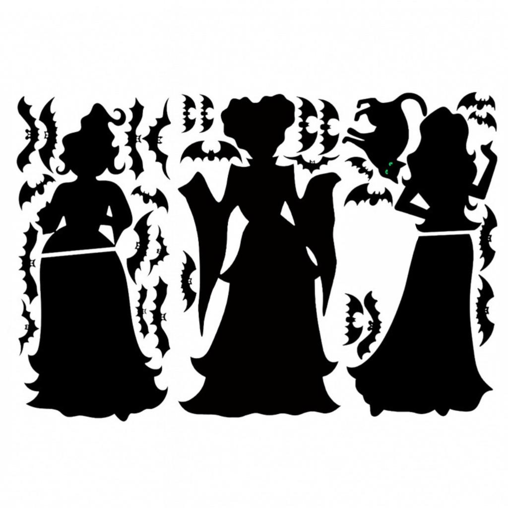 Dark Cartoon Stickers Living Room Home Window Glass Decorative Wall Stickers