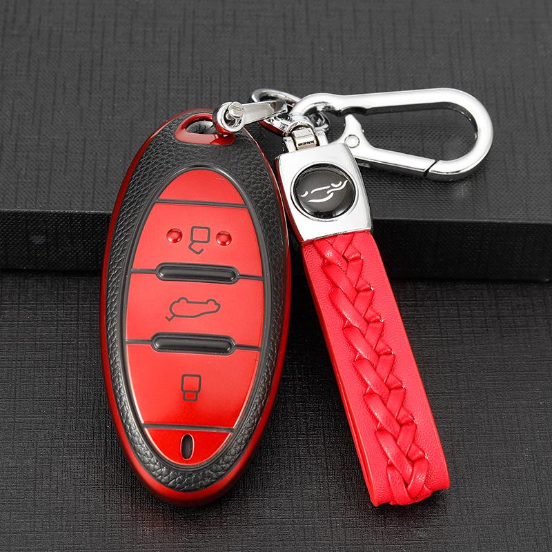 Bestune Car Key Cover for FAW T77, T99, B70, T55, T33 - Durable Remote Key Shell with Buckle