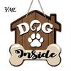 Easy Hanging Entryway Decor Wooden Welcome Sign for Front Door, Decorative Dog Paw Wall Plaque with Pet Lover Gift Idea Hemp Rope Lovers, Home Indoor