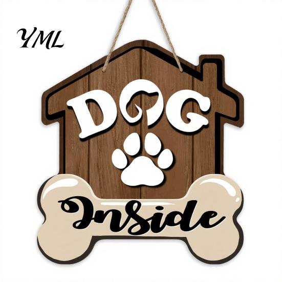 Easy Hanging Entryway Decor Wooden Welcome Sign for Front Door, Decorative Dog Paw Wall Plaque with Pet Lover Gift Idea Hemp Rope Lovers, Home Indoor