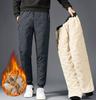 Pánské zimní teplé tepláky z jehněčí vlny Muži Outdoor Volný čas Větruodolné joggingové kalhoty Značka Vysoce kvalitní kalhoty Pánské