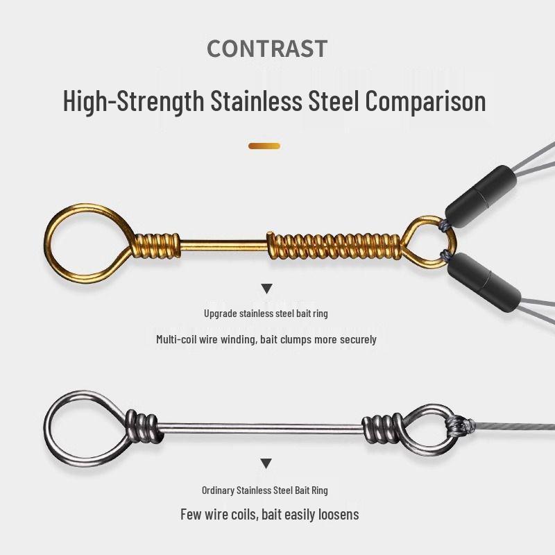 Qianyou Barbed Hand-tied Fishing Hook Set for Crucian Carp & Casting Rods