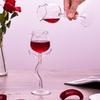 Pink wine glass rose flower set glass flower glass creations pink flowers glass glasses for home party FP8 | Beer Bowls (Transparent)