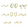 Stainless Steel Threaded Ear Studs For Piercing Fade Resistant Material Easy Maintenance Secure Fit Day Night Wear