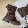 High-value Martin boots women's new autumn super fire versatile retro thin explosion thick-soled British style short boots