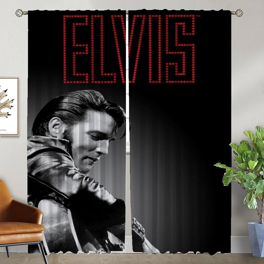 Elvies Window Curtain for Room 2 Panel Tulle for Bedroom Blackout Curtains Shades Partition Halloween Decoration Living Kitchen