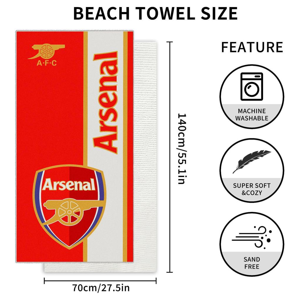 Popular Microfiber Beach Towels Around Fans, Team Quick-Drying Towels, Bath Towels