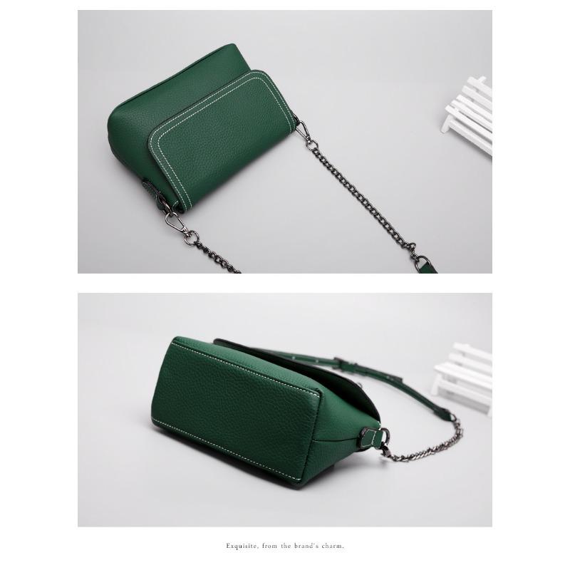 Bolsa feminina diagonal bolsa de ombro simples bolsa feminina fashion couro legítimo bolsa pequena