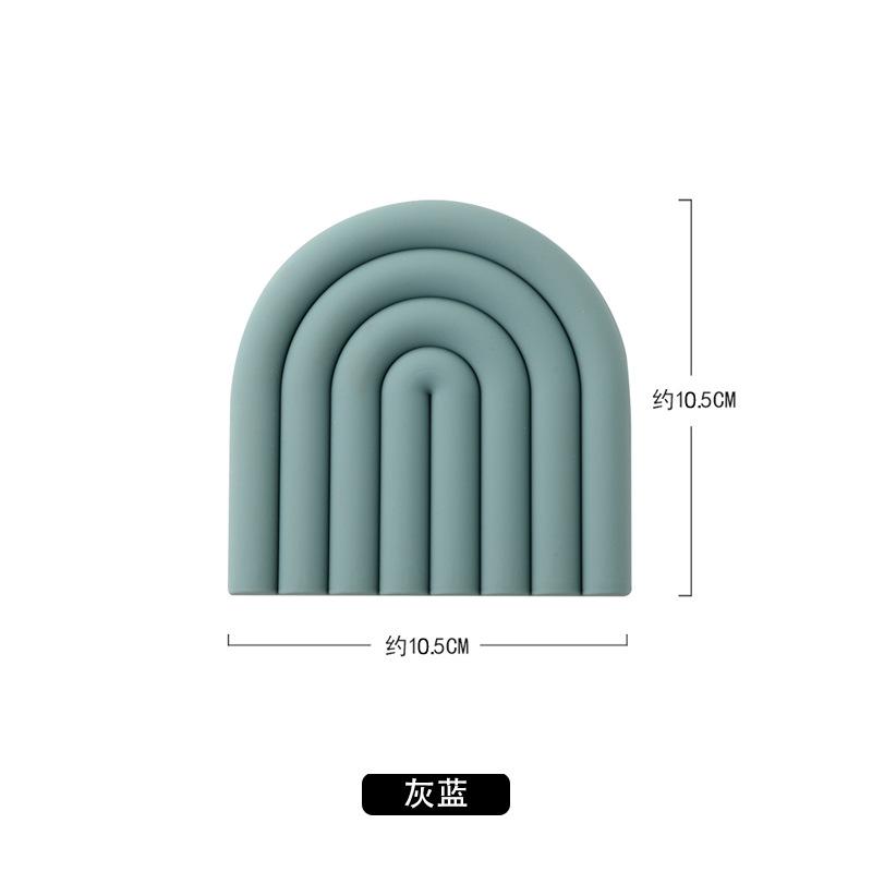 New Rainbow Silicone Pot Mat / Heat-Resistant Mat,Non-Slip Trivet Pot Anti Scald Under Hot Cookware Holder Cup Coaster Pads