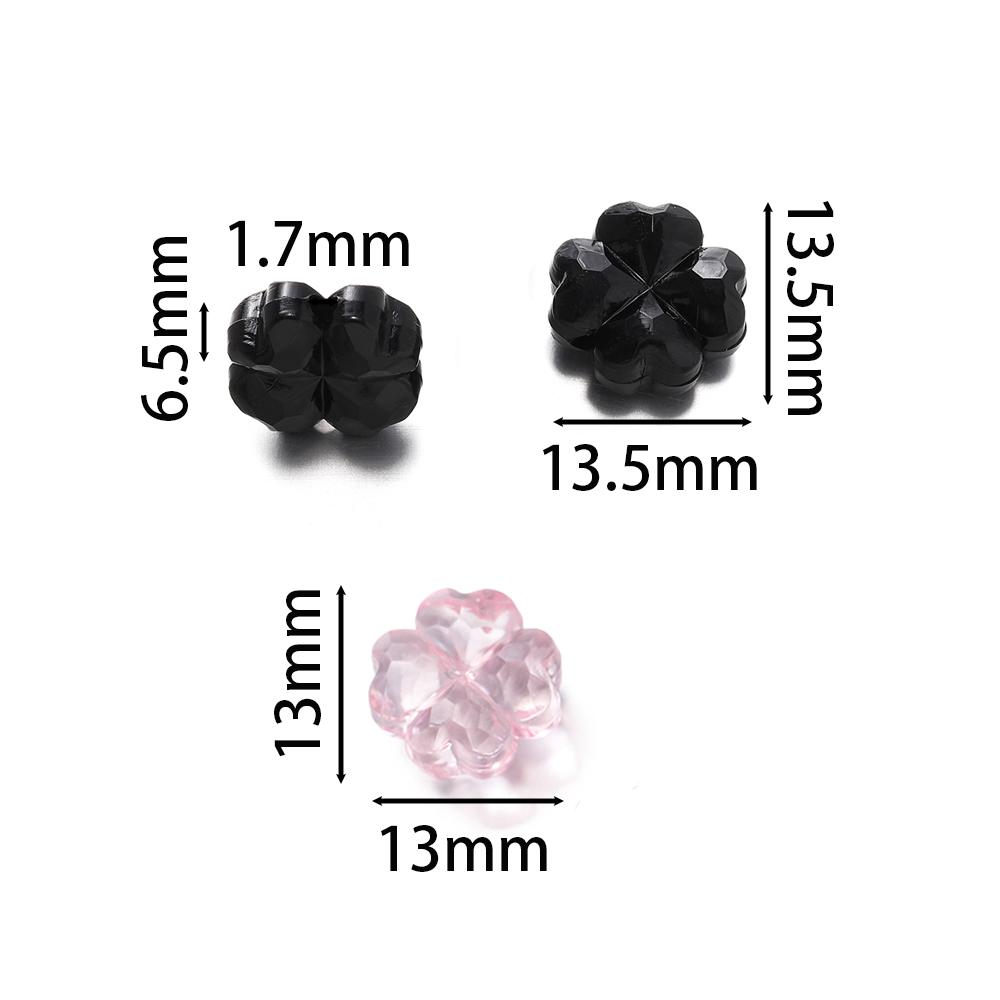 20pcs/Lots Acrylic Colored Bead DIY Bracelets Necklaces Flower Shape Spacer Loose Beads for Jewelry Making DIY Earring Supplies