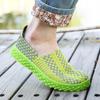 Summer Men Braid Beach Shoes Women Casual Weave Slip On Outdoor Flats Tennis Sneakers for Couples