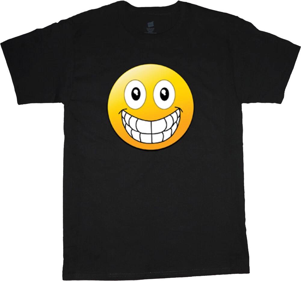 Funny Smiley Face Emoji T-shirt Mens Graphic Tee Shirt XXL