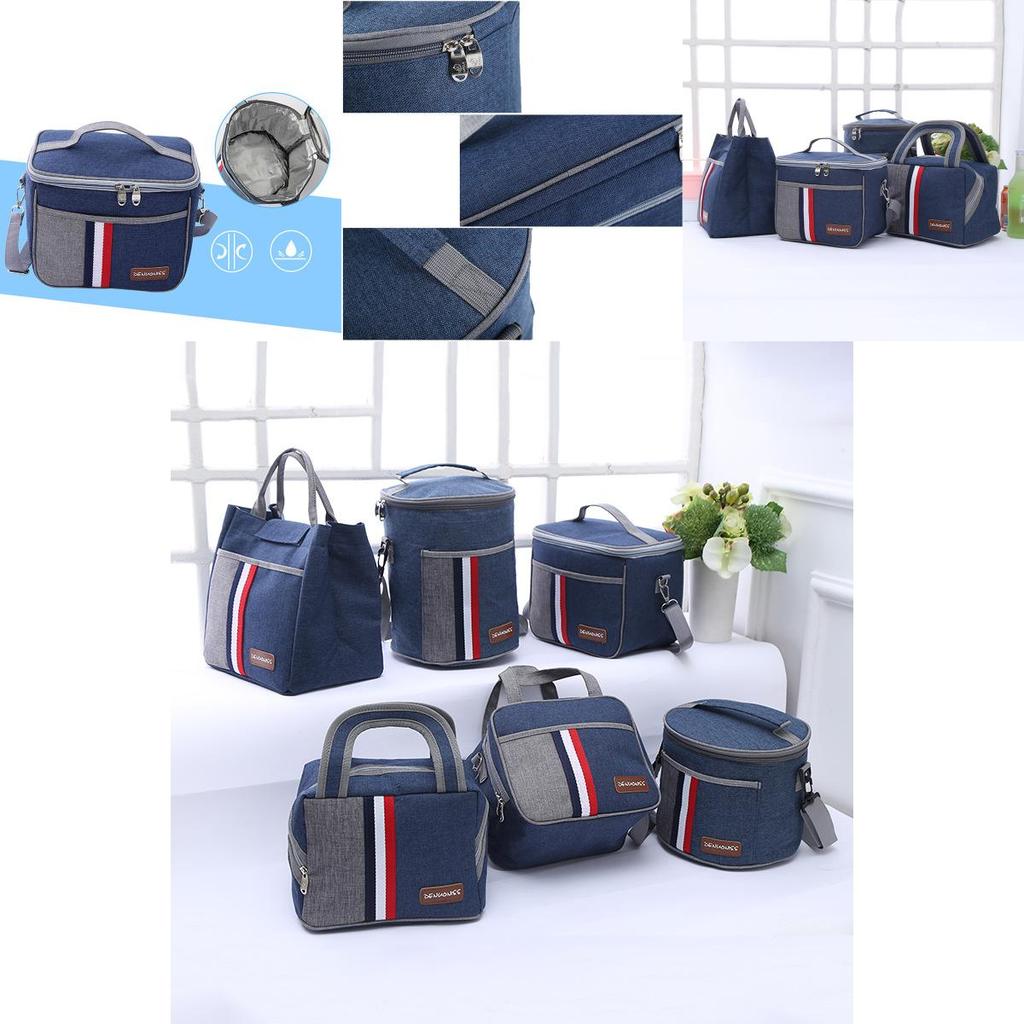 Waterproof Thermal Insulated Shoulder Picnic Cooler Lunch Bag Storage Tote Box