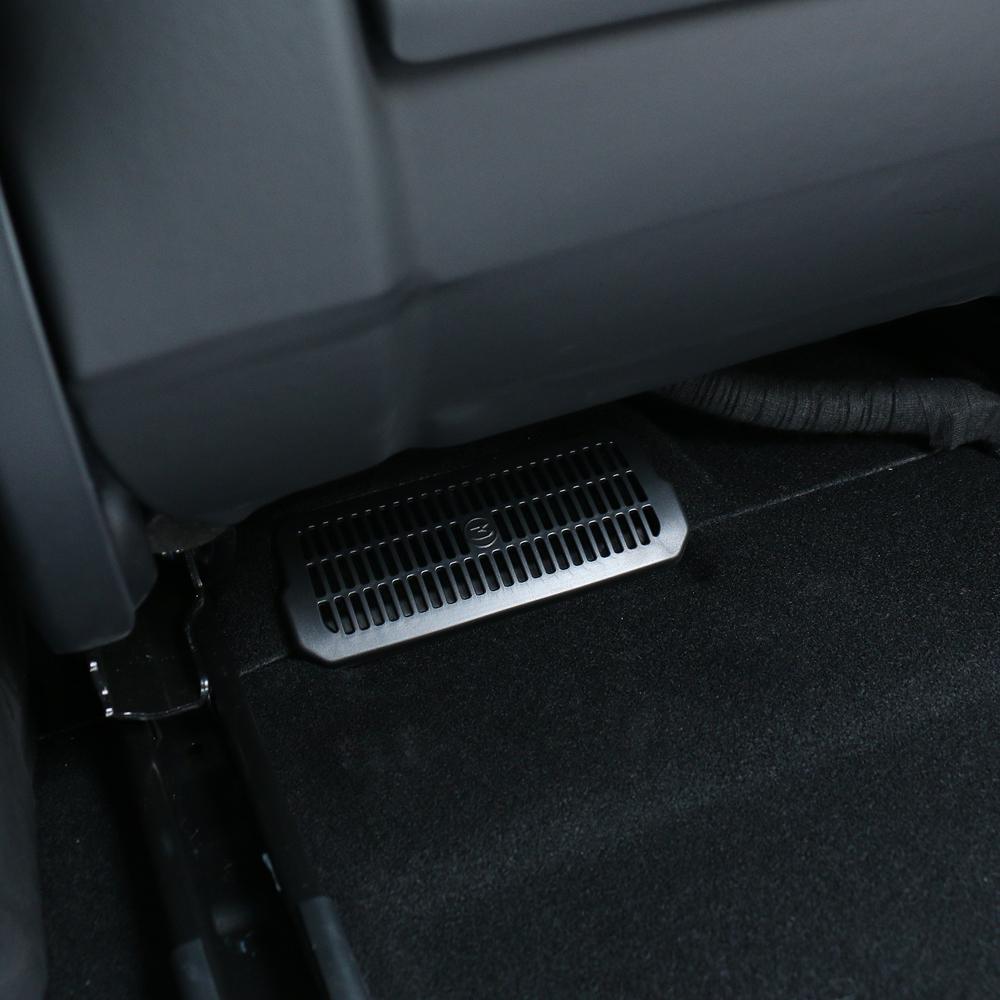 PDJN7 For 2024 Tesla Model 3 Highland Under Seat Rear Air Vent Protect Cover Anti-blocking Backseat Outlet Grille Protector Accessorie